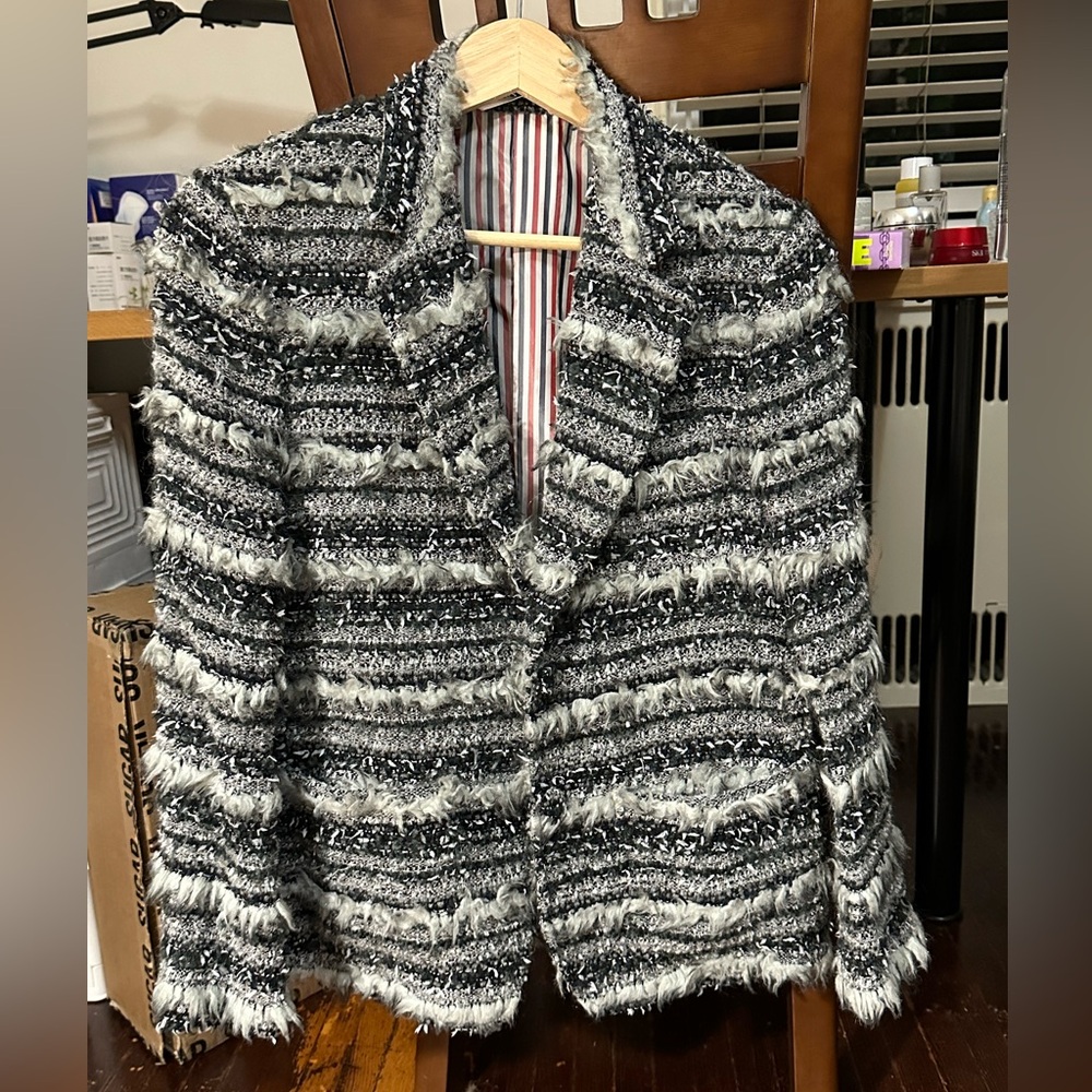 THOM BROWNE Ribbon Tweed jacket